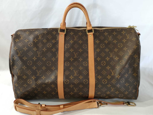 LOUIS VUITTON Monogram M41424 Keepall 55 Boston Bag