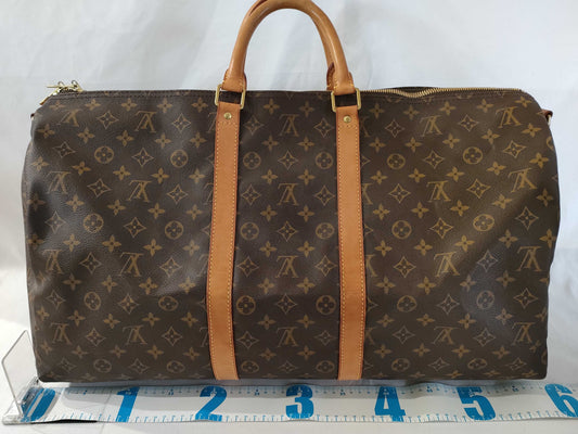 LOUIS VUITTON Monogram M41424 Keepall 55 Boston Bag