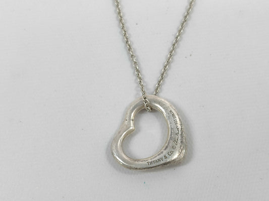 Tiffany & Co. 925 Open Heart Necklace