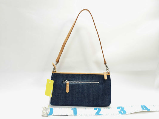 BURBERRY BL/Denim One-Shoulder Shoulder Bag
