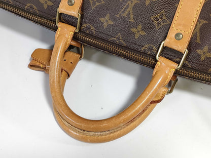 LOUIS VUITTON Monogram Keepall Bandouliere 55 Boston Bag 