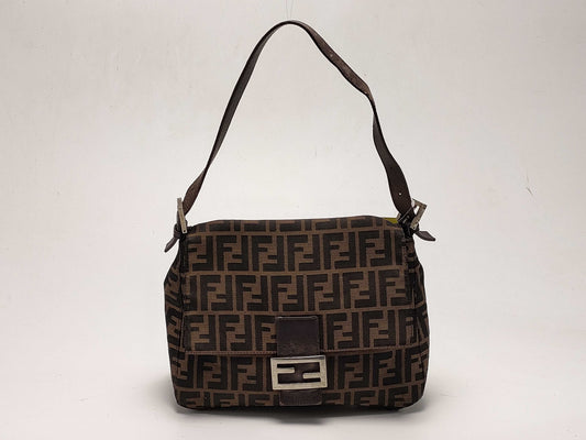 FENDI Zucca Mamma Bucket Shoulder Bag