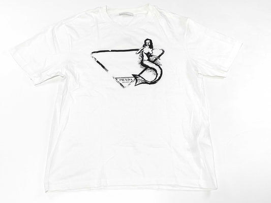 PRADA Printed Mermaid Logo T-Shirt