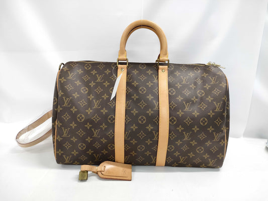 LOUIS VUITTON Monogram M41418 Keepall Bandouliere 45 Boston Bag