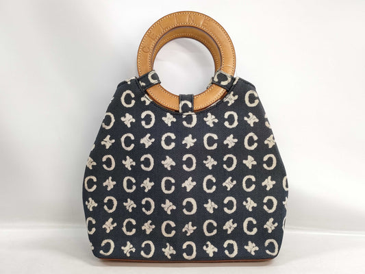 CELINE Macadam Denim Handbag