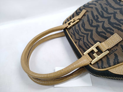 FENDI Zucca Pattern Zebra 2-Way Bag Handbag