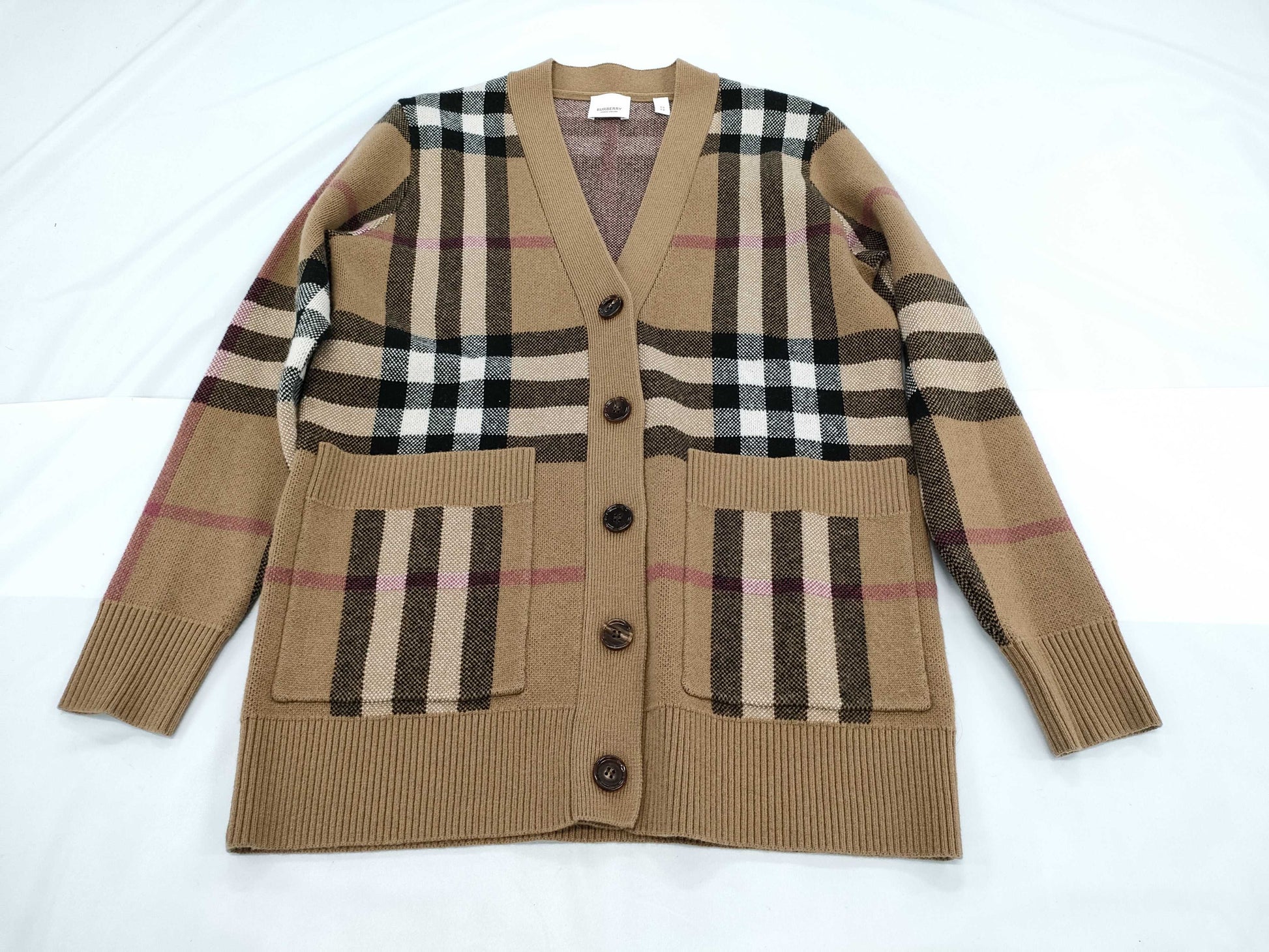 BURBERRY Nova Check Cardigan with Tags