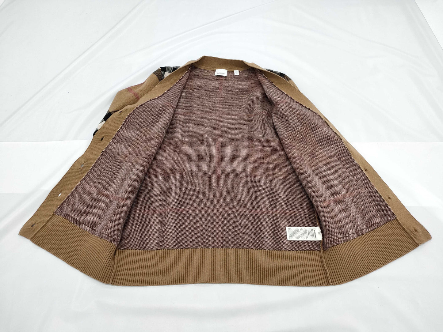 BURBERRY Nova Check Cardigan with Tags