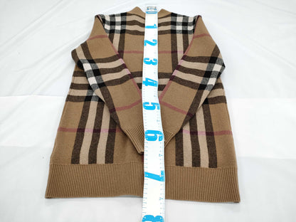 BURBERRY Nova Check Cardigan with Tags