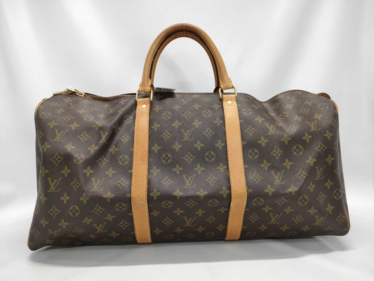 LOUIS VUITTON Monogram M41424 Keepall 55 Boston Bag