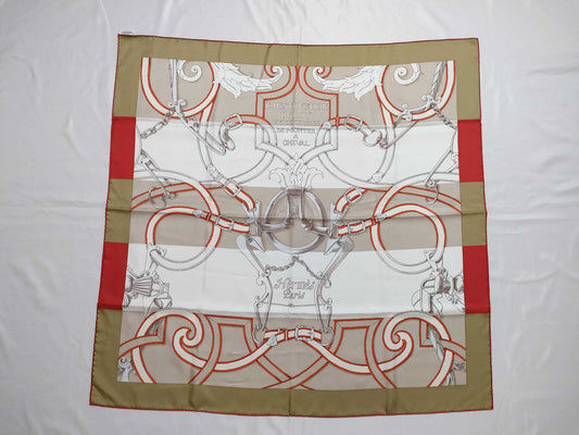 HERMES Carré Imperial Studies/LINSTRVCTION DV ROY EN LEXERCICE Scarf