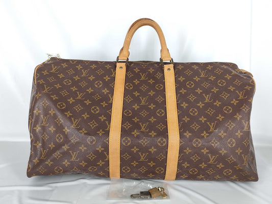 LOUIS VUITTON Monogram M41424 Keepall 55 Boston Bag