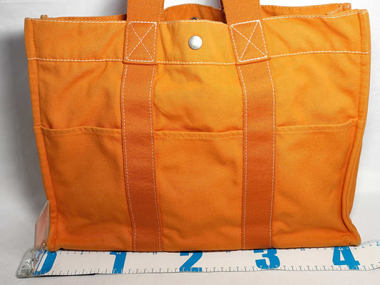 HERMES Foule Tou Hawaii Limited Orange Tote Bag