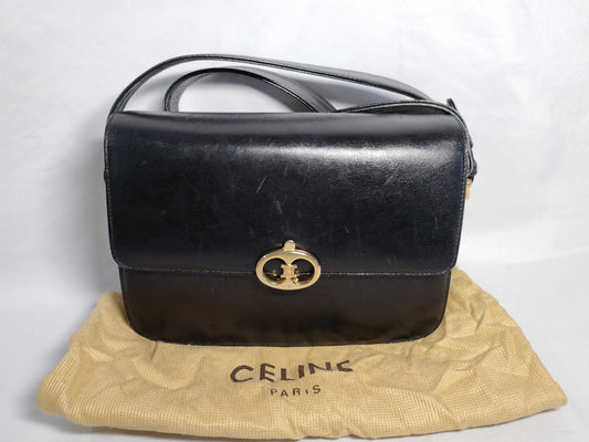 CELINE Triomphe Vintage Shoulder Bag