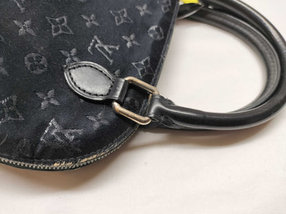 LOUIS VUITTON Monogram Mini Satin Little Alma Noir Handbag