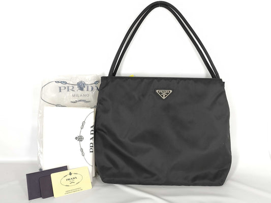 PRADA Nylon B6242 Handbag with Warranty