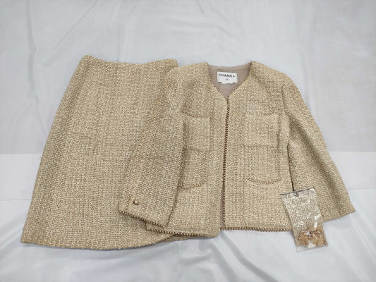 CHANEL Tweed Jacket/Skirt Set Other Apparel