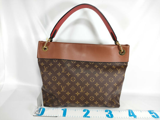 LOUIS VUITTON Monogram M43155 Tuileries Hobo Tote Handbag Shoulder Bag