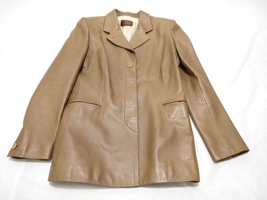 LOEWE Leather Jacket Blouson Outerwear Lambskin Bra Jacket