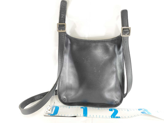 COACH All Leather Black 9135 Shoulder Bag