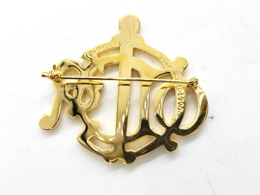 Dior logo brooch brooch