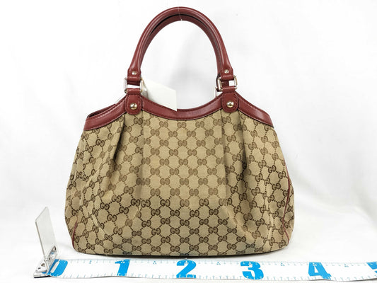 GUCCI GG Canvas Sukey 211944 Handbag