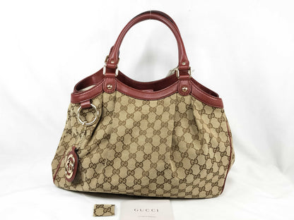 GUCCI GG Canvas Sukey 211944 Handbag