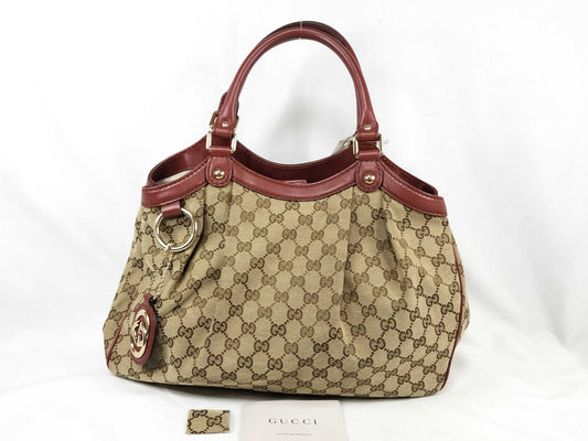 GUCCI GG Canvas Sukey 211944 Handbag