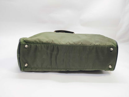 PRADA Nylon Boston Bag Khaki Business Bag
