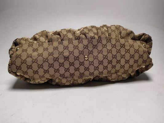 GUCCI GG Canvas 189835 Abby Handbag