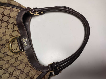 GUCCI GG Canvas 189835 Abby Handbag