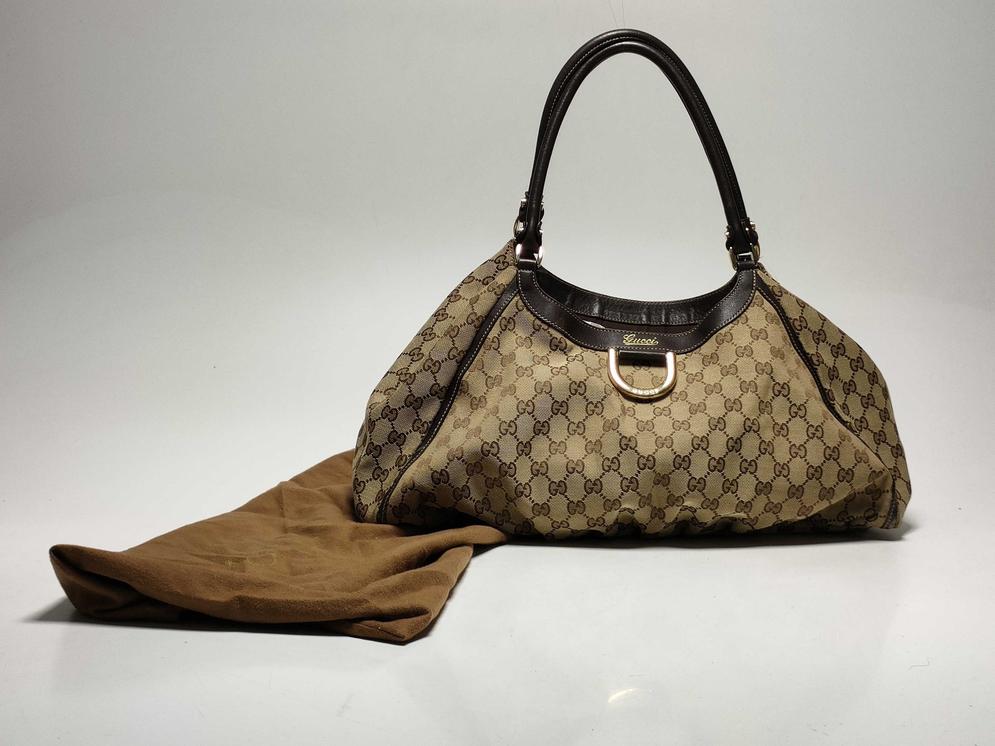 GUCCI GG Canvas 189835 Abby Handbag