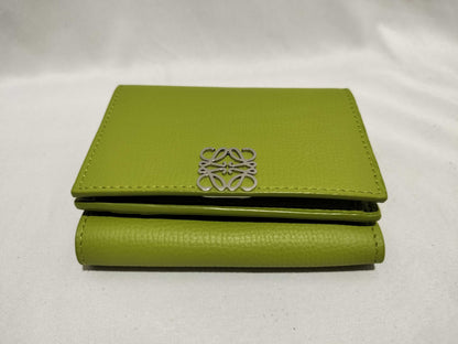 LOEWE Anagram Trifold Pebble Grain Wallet