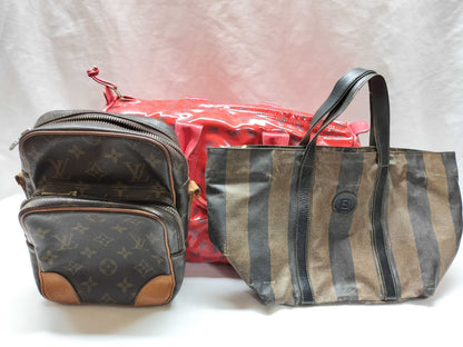 LOUIS VUITTON Amazon/Bottega Veneta/Fendi 3-piece handbag set