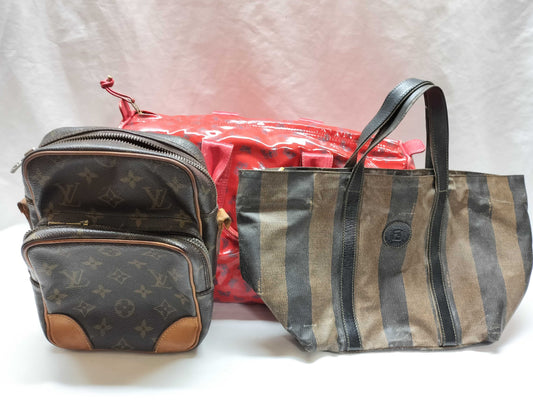LOUIS VUITTON Amazon/Bottega Veneta/Fendi 3-piece handbag set