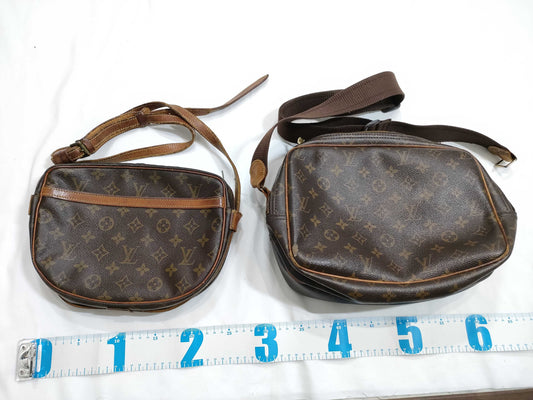 LOUIS VUITTON Monogram Saint-Cloud/Reporter/Bucket Junk Set Handbag