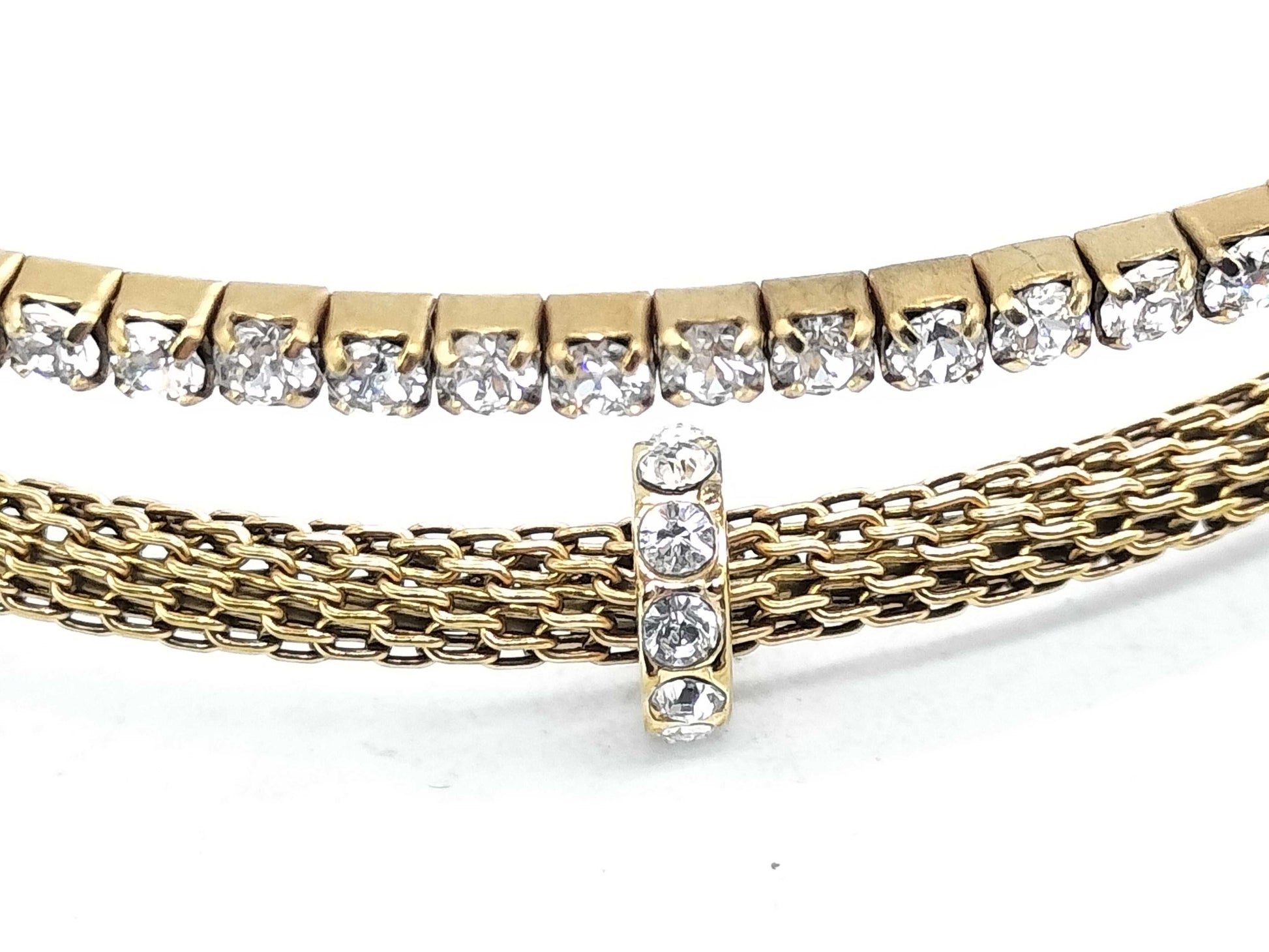 Swarovski/Gold/Rhinestone/Bangle Bracelet/Bangle