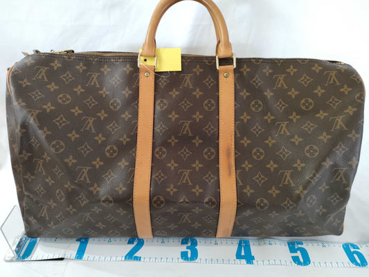 LOUIS VUITTON Monogram M41414 Keepall Bandouliere 55 Boston Bag