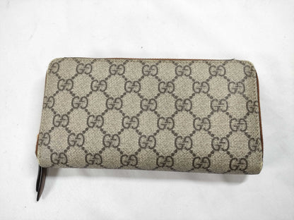 GUCCI GG Supreme 410102 GG Supreme Zip-Around Wallet