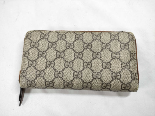 GUCCI GG Supreme 410102 GG Supreme Zip-Around Wallet
