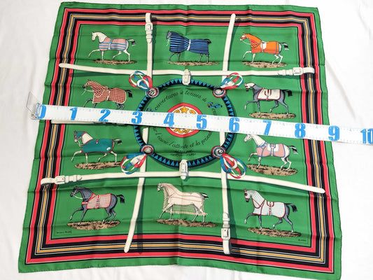 HERMES Carre Horse Blanket Scarf