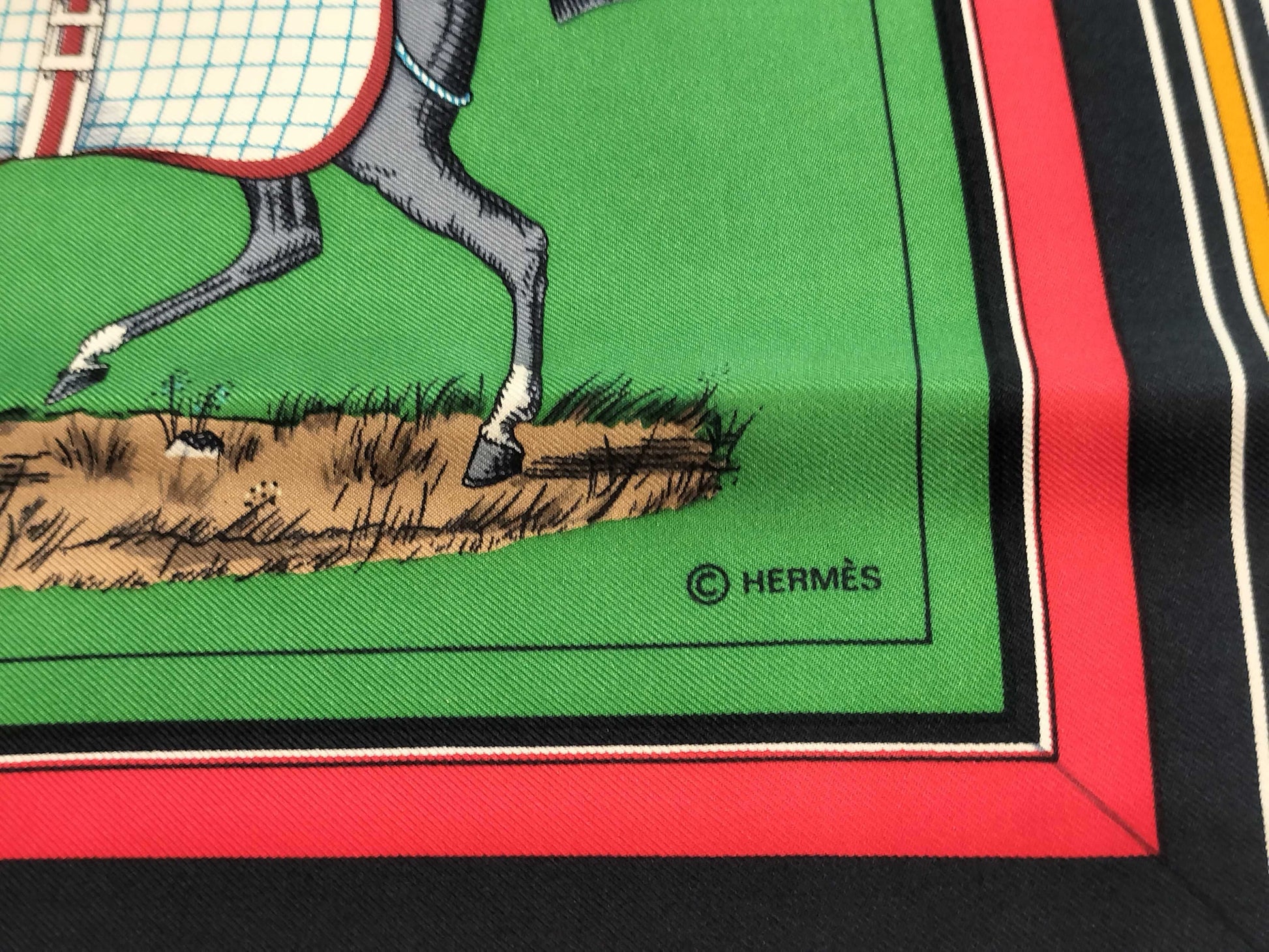 HERMES Carre Horse Blanket Scarf