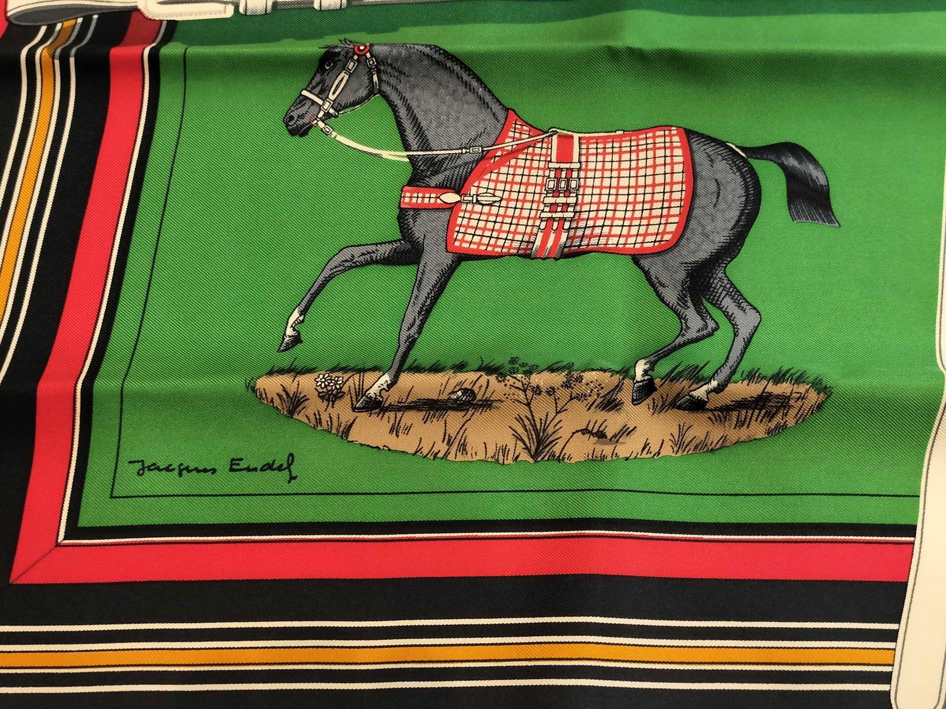 HERMES Carre Horse Blanket Scarf