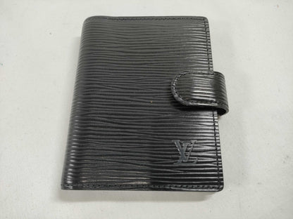 LOUIS VUITTON Epi Agenda Mini/Black Card Case, Pass Case, Business Card Case