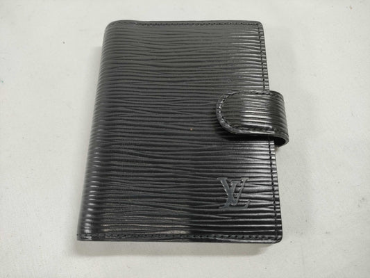 LOUIS VUITTON Epi Agenda Mini/Black Card Case, Pass Case, Business Card Case