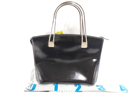 CELINE Patent Metal Handbag