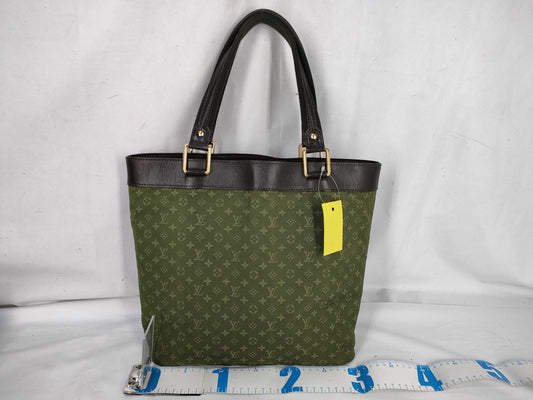 LOUIS VUITTON Monogram Mini Line Lucille GM Khaki Tote Bag