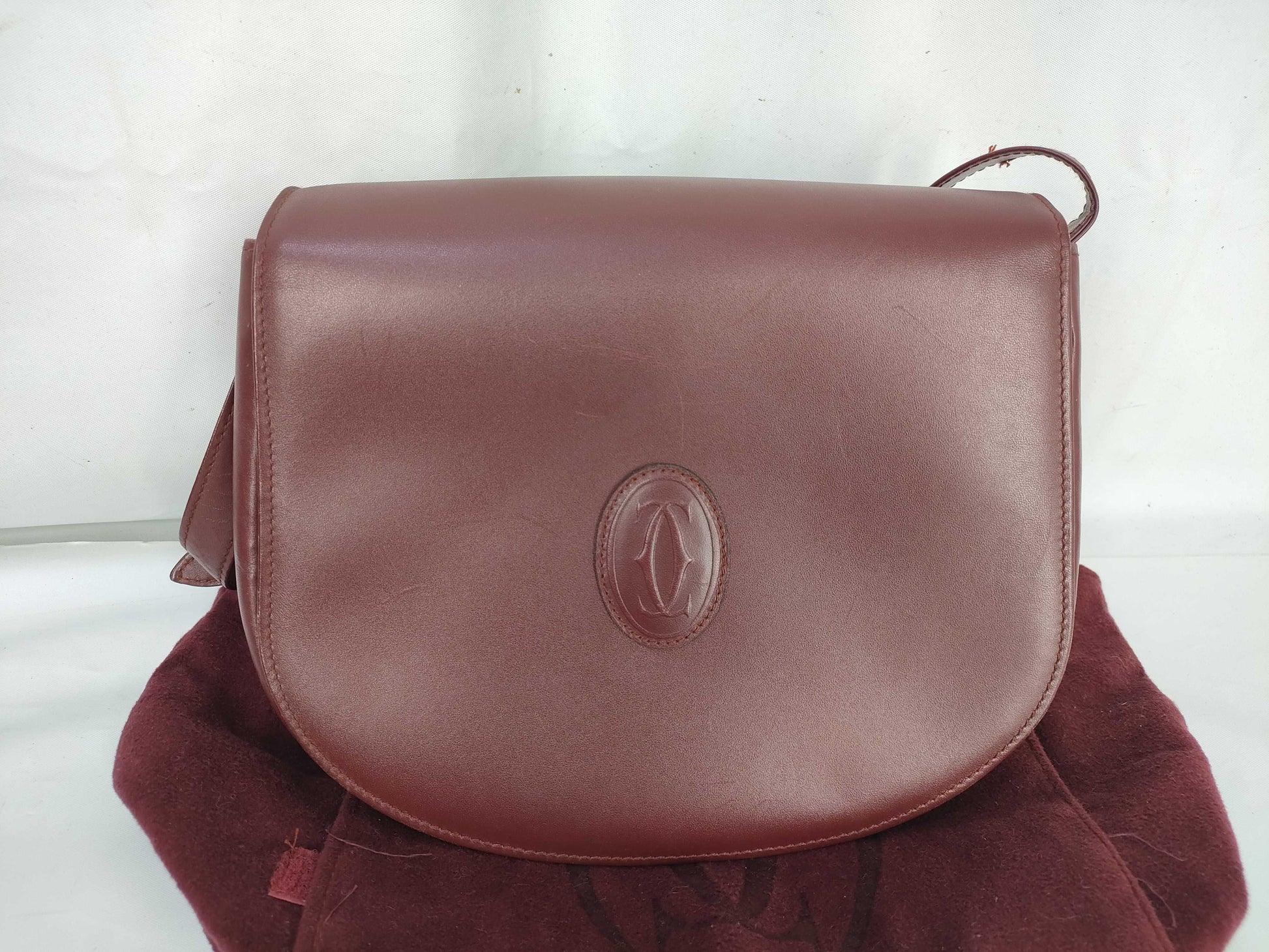 Cartier Must Must Shoulder Bordeaux Shoulder Bag