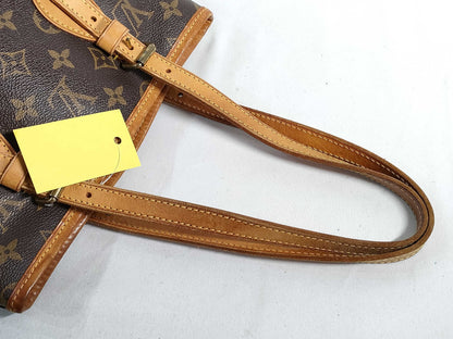 LOUIS VUITTON Monogram Petit Bucket PM Tote Bag 