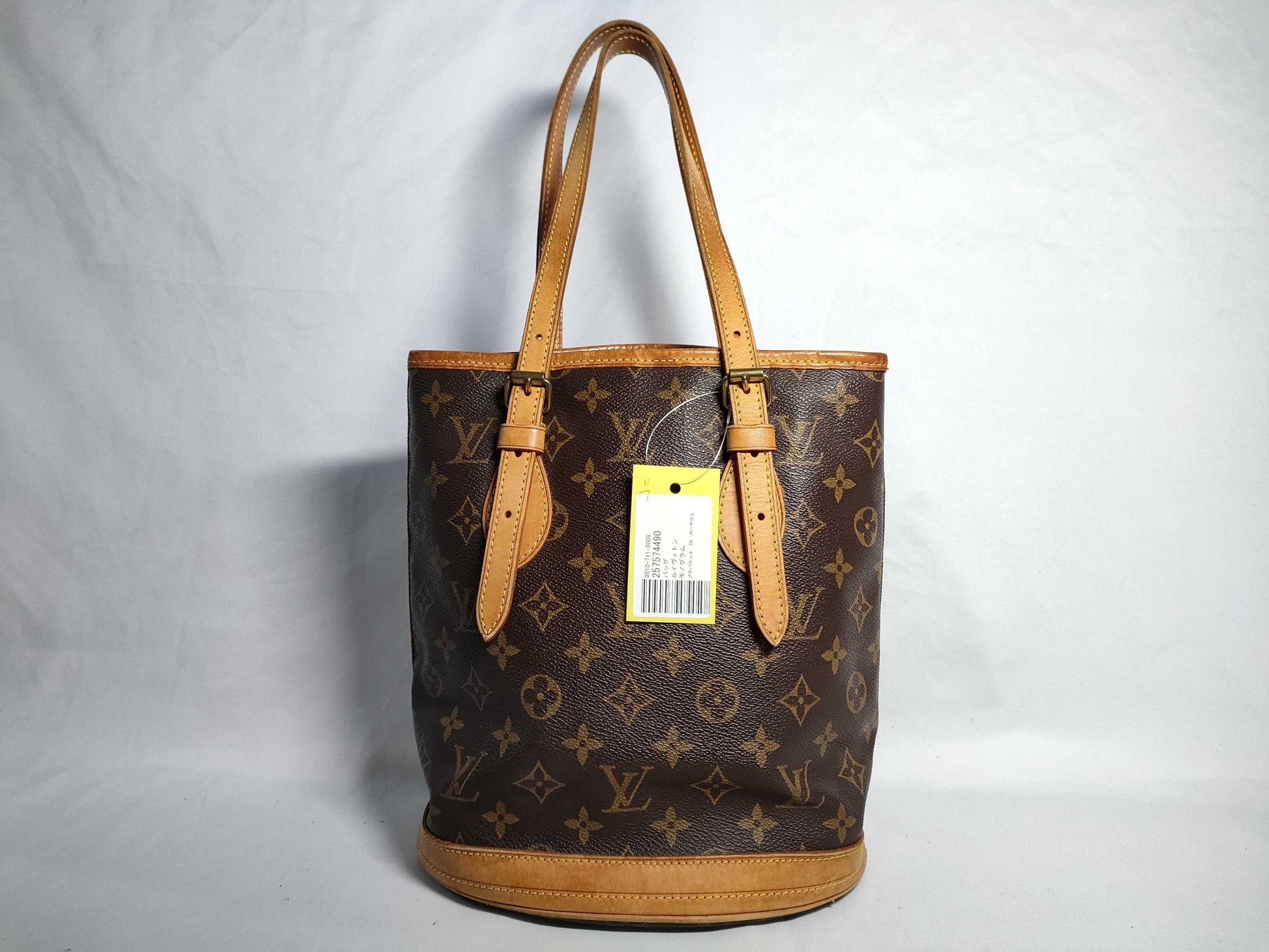 LOUIS VUITTON Monogram Petit Bucket PM Tote Bag 